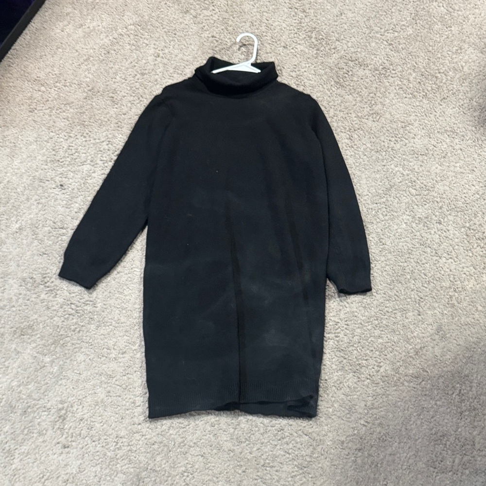 Turtle Neck Knit Dress